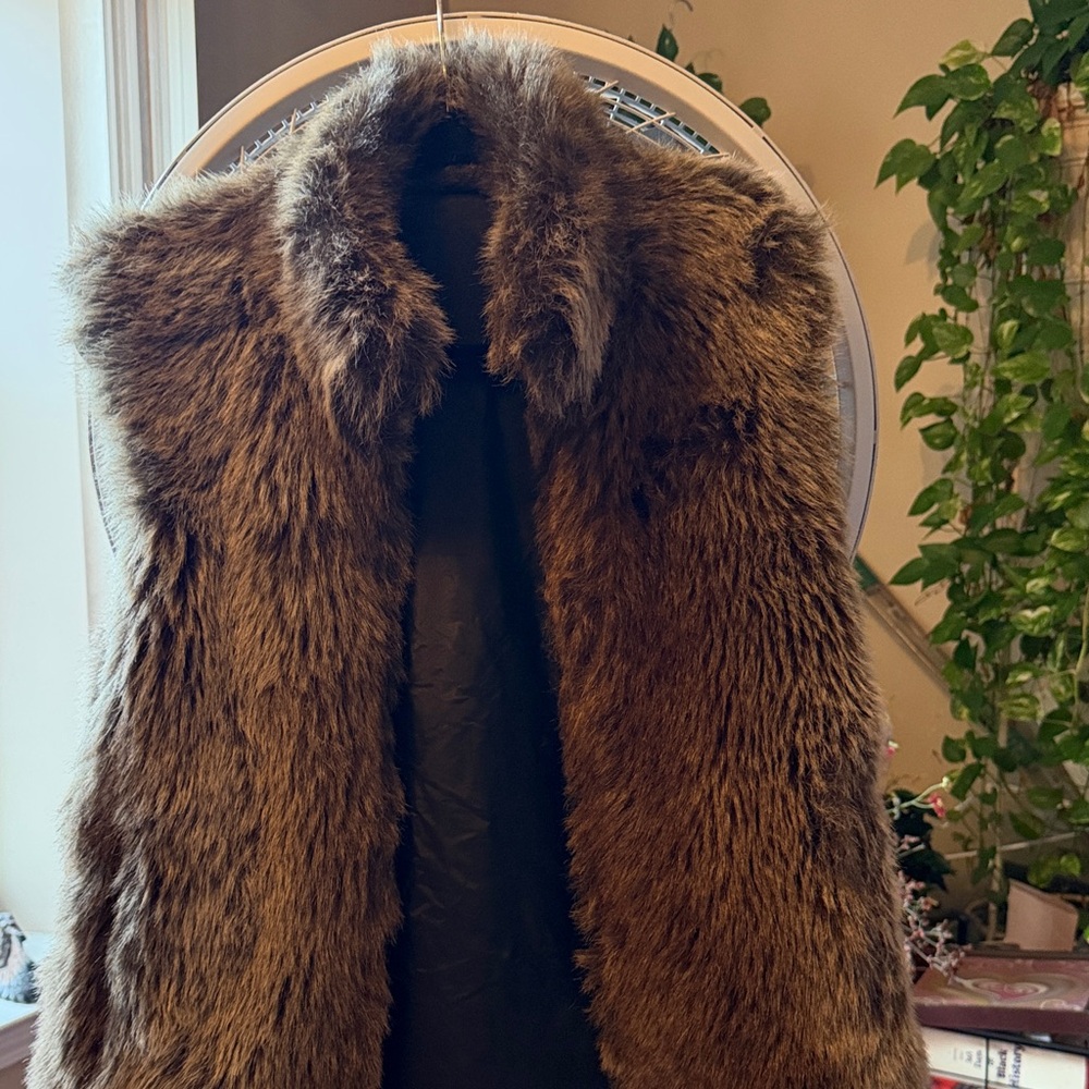 Chic Brown Faux Fur Vest